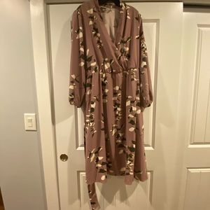 Dusty pink wrap dress from a new day NWT